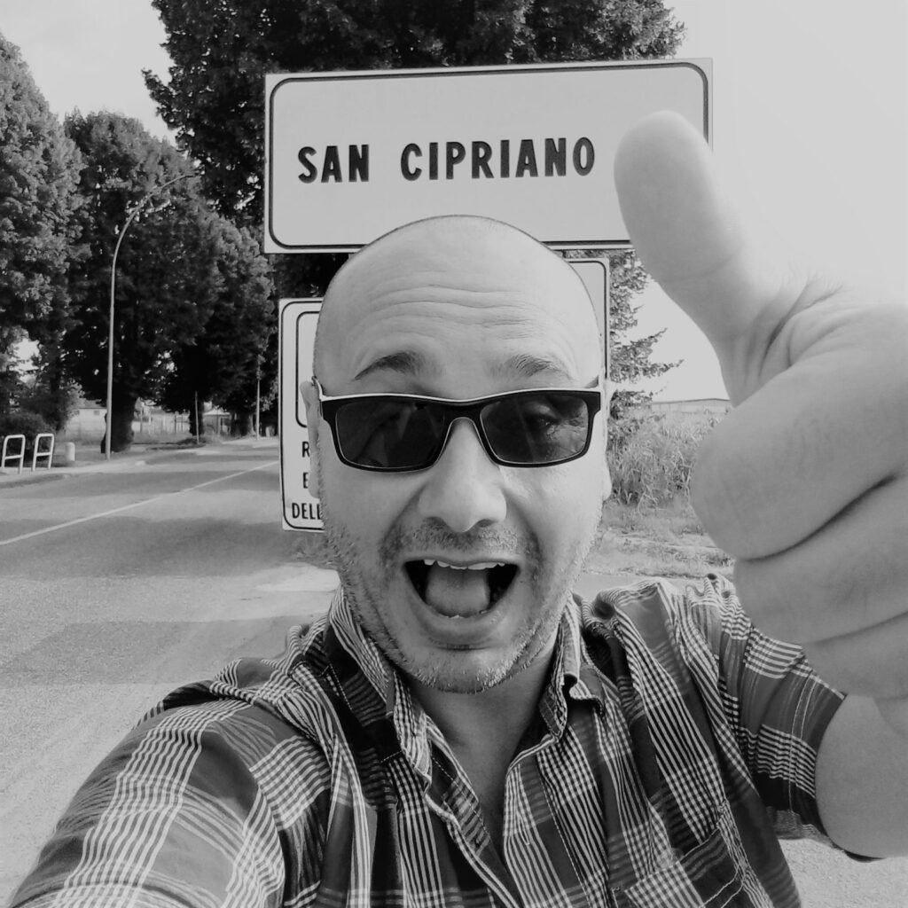 Cipriano alapítóról egy selfie